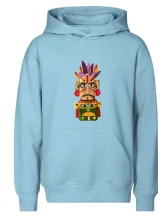 Mayová maska s perím