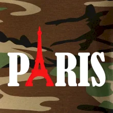 Paris nápis Eiffelova veža