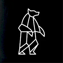 Geometria ľadový medveď stojaci