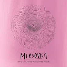 Milešovka - vrstevnice v kruhu