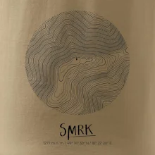 Smrk - vrstevnice v kruhu