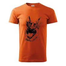 Čiernobiela karikatúra Nemecký ovčiak