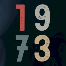 Vintage číslica 1973