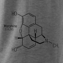 Molekulárna štruktúra Morfín