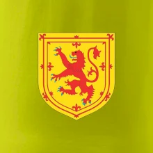 Škótsky lev na hrudi