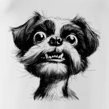 Čiernobiela karikatúra Ši-tzu