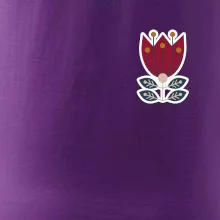 Folklór na prsníku kvetina štvorlistá