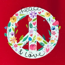 Peace and love symbol
