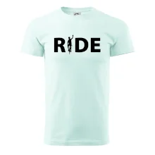 Ride - nápis s cyklistom Ride - nápis s cyklistom