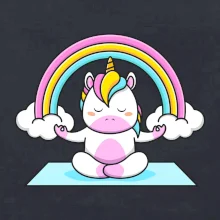 Yoga jednorožec - dúha Yoga jednorožec - dúha