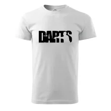 Darts - nápis so šípkarom