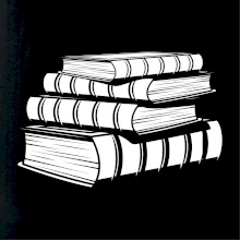 Knihy čiernobiele na sebe