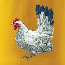 Sliepka kreslená biela