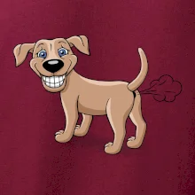 Prdiace pes kreslený (Hana-creative)