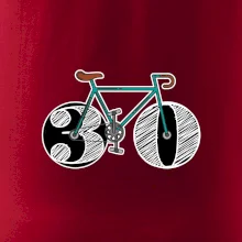 Narodeniny 30 rokov na bicykli