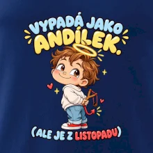 Vypadá jako andílek ale je z listopadu s prakem