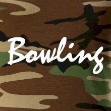Bowling nápis písacie