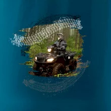 ATV štvorkolka v lese ATV štvorkolka v lese