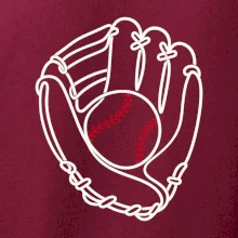 Baseballová rukavice minimalistická linka