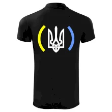 Ukrajina trojzubec s farbami Ukrajina trojzubec s farbami