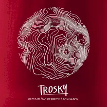 Trosky - vrstevnice v kruhu