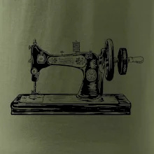Šijací stroj - starý kreslený
