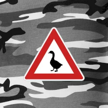 Dopravná značka - Pozor hus Dopravná značka - Pozor hus