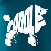 Pudel - nápis v tele Pudel - nápis v tele
