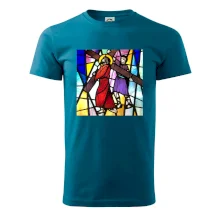 Vitráž - Ježiš a kríž