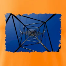 Stožiar vysokého napätia zospodu