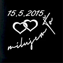 Mikina milujem ťa s dátumom na rukáve Mikina milujem ťa s dátumom na rukáve