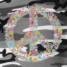 Peace symbol lístočky