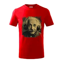 Albert Einstein so slúchadlami