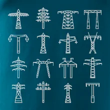 Typy stožiarov vysokého napätia