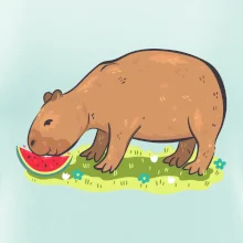 Kapybara a melón Kapybara a melón