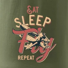 Eat Sleep Fly Repeat letadlo