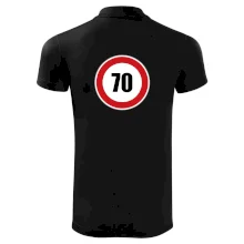 Dopravná značka - obmedzenie rýchlosti 70 Dopravná značka - obmedzenie rýchlosti 70