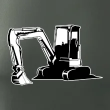 Bager bez nápisu čiernobiely Bager bez nápisu čiernobiely