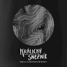 Králický Sněžník - vrstevnice v kruhu