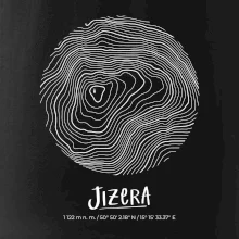 Jizera - vrstevnice v kruhu