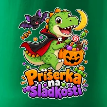 Príšerka na sladkosti - dinosaurus s tekvicou
