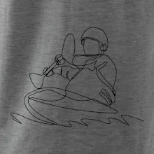 Kajak na vode jedným ťahom