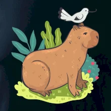 Kapybara a vtáčik Kapybara a vtáčik