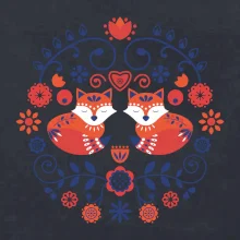 Folklór - dve líšky