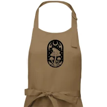 Goblincore čiernobiela oválna žaba