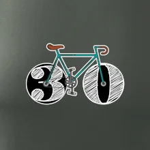 Narodeniny 30 rokov na bicykli