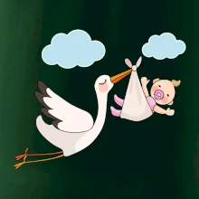 Bocian čakáme bábätko - dievča Bocian čakáme bábätko - dievča