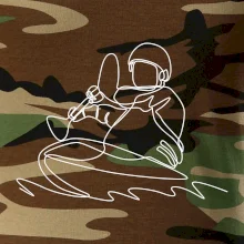 Kajak na vode jedným ťahom