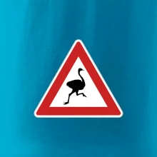 Dopravná značka - Pozor pštros