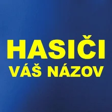 Hasiči - žltý nápis - váš názov zboru